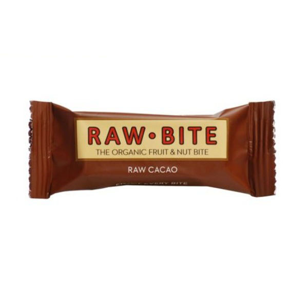 Baton nutritiv cu cacao (fara gluten si lactoza) BIO Raw Bite – 50 g driedfruits.ro/ Biscuiti vegani & Budinci & Snacks